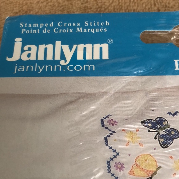 JanLynn Butterflies Embroidery Pillowcase 2 Pak 20 x 30 Stamped Cross Stitch - Picture 3 of 7